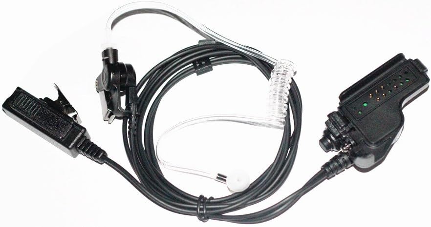Two-Wire Surveillance Earpiece headset PTT Mic for MOTOROLA HT1000, JT1000, MT2000, GP900, GP9000, MTS2000, MT6000, MTX838, MTX900, MTX1000, MTX8000, MTX9000, MTX-LS, XTS2000, XTS2500, XTS3000, XTS350