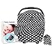 Brand New Introductory Price For Your Baby Elegant Baby Car Seat Cover Multi Use Car Seat Stroller Nursing Shopping Cart Stretchy Soft Canopy Star Design Modern Fabric Unisex Infant Shower Gift