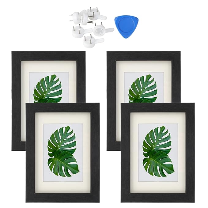 Buy SOWUNO Display Picture Frames Wood Decorative Creative Floating Photo Frames Pressed Flower