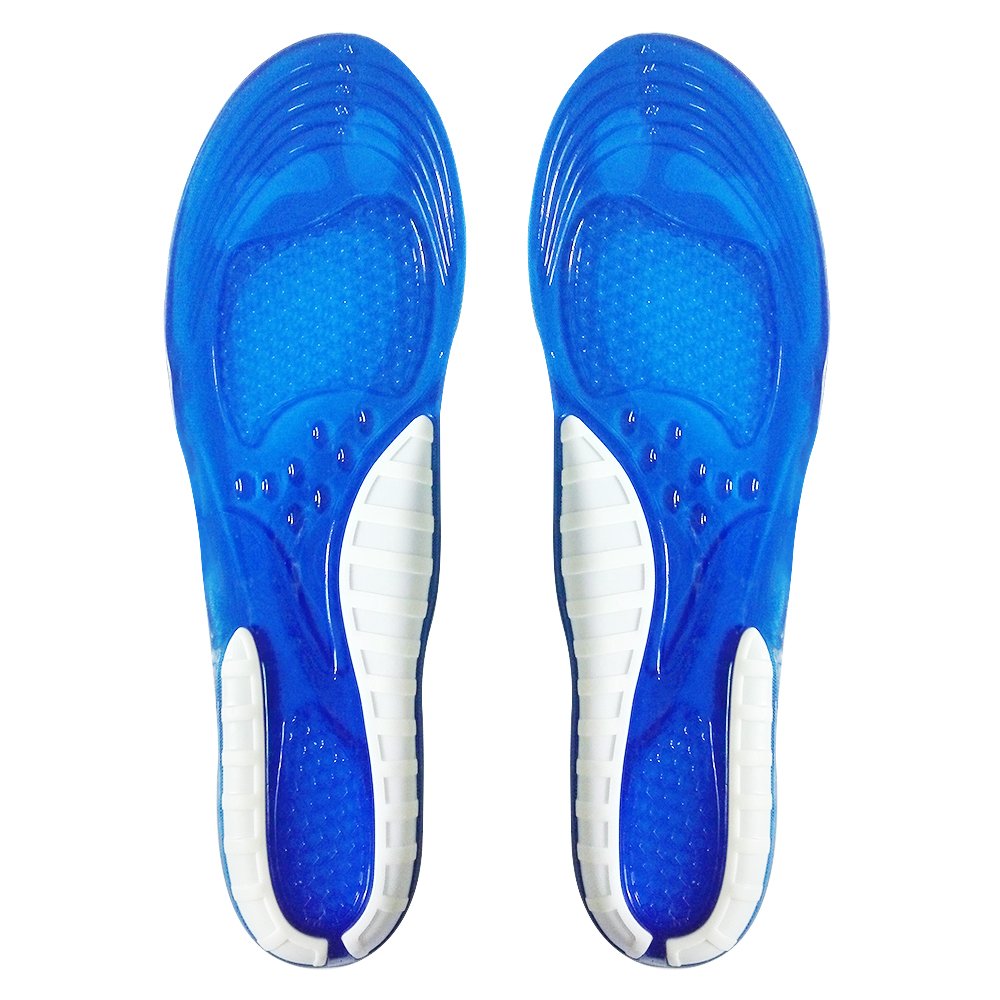Suscong Sports Gel Shoe Insoles,Comfort and Shock Absorption Inserts for Men and Women,Rapid Foot Pain Relief (Men\'s (US size 8-13))