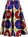 Aikaplus Womens African Print Skirt Flared Skirt Multisize A Line Skirt (XX-Large, Color B)