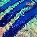 LQIAO Fluorescence Gold Sequin Fabric Flip Up Mermaid Reversible Color Changing Strips Shimmer Sequin Fabric by the Half of Yard Wedding/Pillow Cover/Dress Home DIY