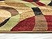 Rugshop Contemporary Abstract Circles Perfect for high Traffic Areas of Your Living Room,Bedroom,Home Office,Kitchen Area Rug 3'3