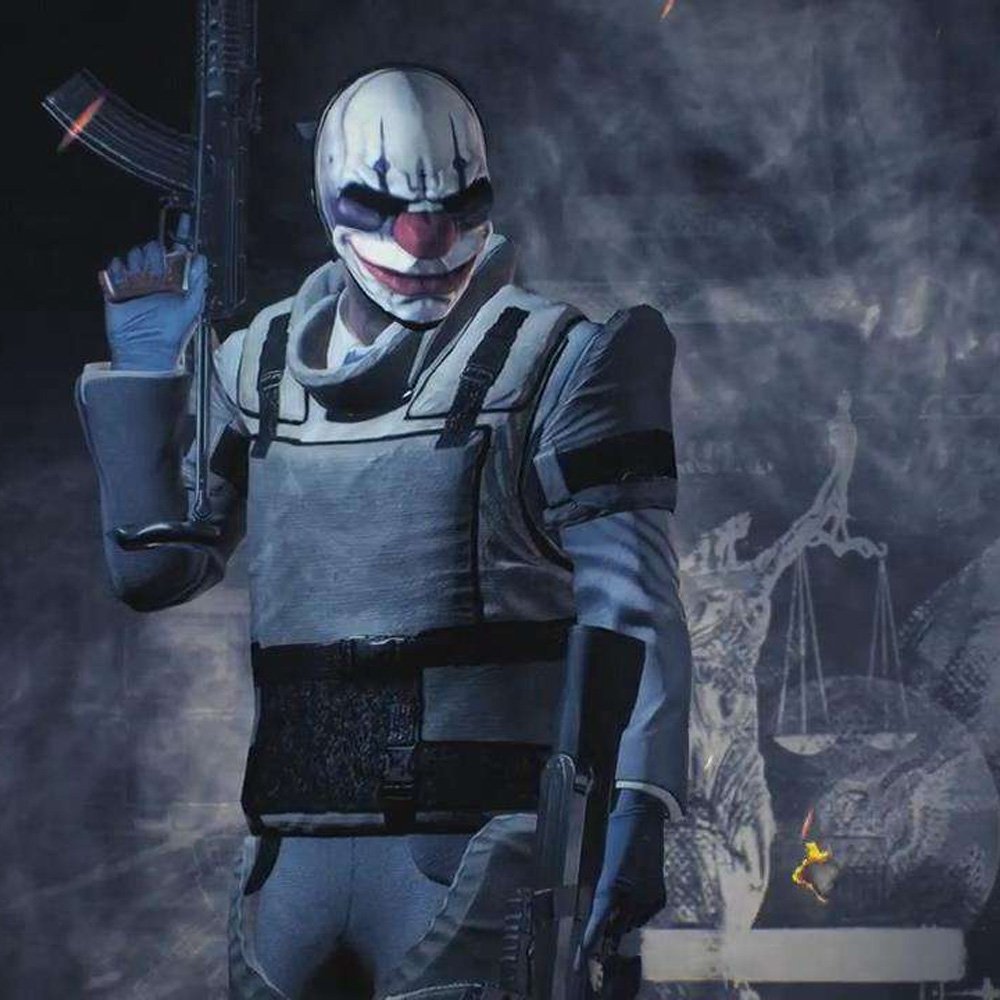 CCOWAY Halloween Máscara, Payday 2 Tema Terror Cosplay Party Máscara (Chains)