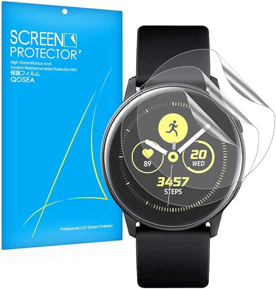 Qoosea Compatible With Samsung Galaxy Watch Active Active2 Active2 Aluminum 40mm Screen Protector 3 Pack Ultra Thin Hd Transparency Anti Scratch Resistant Explosion Proof Protective Film For Samsung Galaxy Watch Active2 40mm Amazon Ca Cell