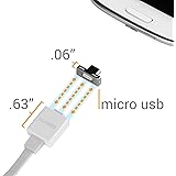 SOJITEK Genuine Magnetic Charging Charger / Data Sync Connector and 3.3ft cable for Micro USB / Android Phone