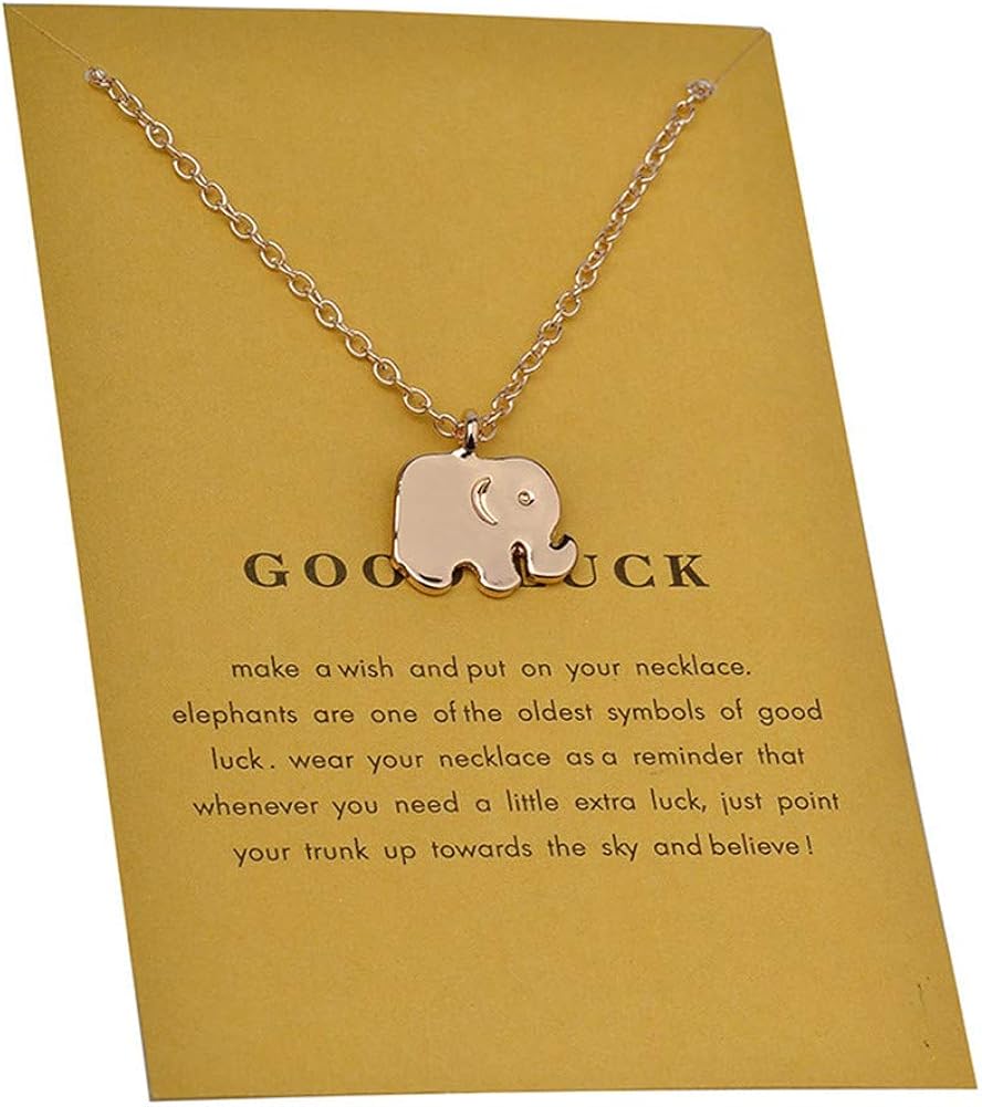 tiny elephant necklace