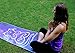 Shanti Love Meowmaste Yoga Towel Super Soft and Luxurious Suede Microfiber Hot Yoga Mat Towel | Sweat Absorbent, Non-Slip & Machine Washable