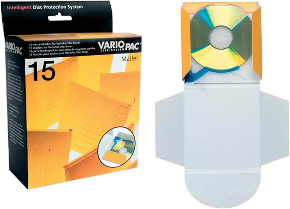 Variopac 2373 CD-Dvd-Bluray Card Holder, Yellow