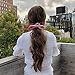 Simnice 25 Pack Hair Scrunchies Rabbit Bunny Ear Bow Bowknot Scrunchies Velvet Scrunchy Bobbles Elastic Hair Ties Bands Ponytail Holder