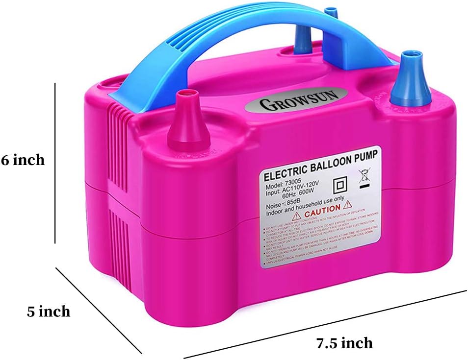 Growsun Balloons Pump Kit Electric Balloon Air Pump Blower Inflator for Party with Extra Accessories: Toys & Games