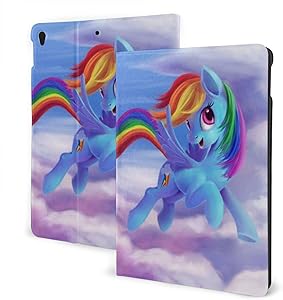 Rainbow Dash My Little Pony Friendship is Magic Case Fit IPad Air 3 Pro 10.5 Inch Case with Auto Sleep/Wake Ultra Slim Lightweight Stand Leather Cases