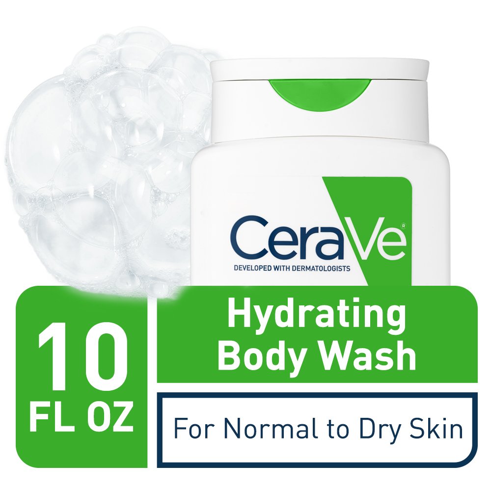 CeraVe Body Wash for Dry Skin | 10 Ounce | Moisturizing Body Wash with Hyaluronic Acid | Sulfate & Fragrance Free : Beauty