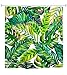 Goodbath Banana Leaf Shower Curtain, Tropical Palm Leaves Waterproof Fabric Shower Curtains with Hooks for Bathroom Bathtub, 72 x 72 inches