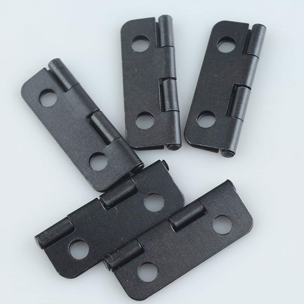 Hinges 10Pcs30x20x0.5 Black Rounded Hinges Wooden Box Hinges
