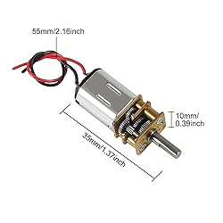 XIITIA 6pcs DC 3V-6V Mini N20 Gear Motor Slow Speed