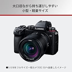 Panasonic LUMIX S-S18 Full Size Mirrorless Single