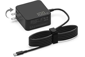 Hafiuege 100W 90W USB-C Charger Laptop for Thinkpad Carbon x1 5th 6th, Mac Book, HP Chromebook, Asus Rog Zephyrus Strix, Dell