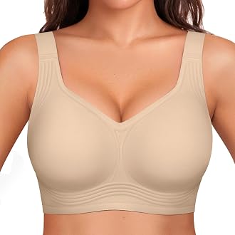 OEAK Womens Wireless Jelly Bras Plus Size Support Push Up Comfortable Bra | no underwire,full coverage,for large breast,minim