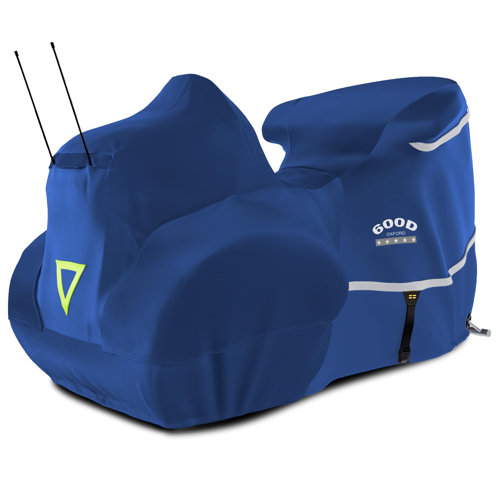 Photo 1 of Rosefray Trike Cover,Motorcycle Cover Heavy Duty 600D Waterproof for Trike Models, Tri Glide, and CVO Version, Trike Goldwing, Chidftain, Challenger, Elite Storage, Blue