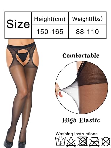 deladola Crotchless Lace Thigh High Stockings,High Waist Garter Belt Pantyhose,Black Sheer Fishnet Tights for Women in Kenya | Whizz Departments deladola Crotchless Lace Thigh High Stockings,High Waist Garter Belt Pantyhose,Black Sheer Fishnet Tights for Women in Kenya | Whizz Departments