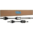 TRQ Front CV Axle Shaft Assembly Set Compatible with 2010-2013 Ford Transit Connect