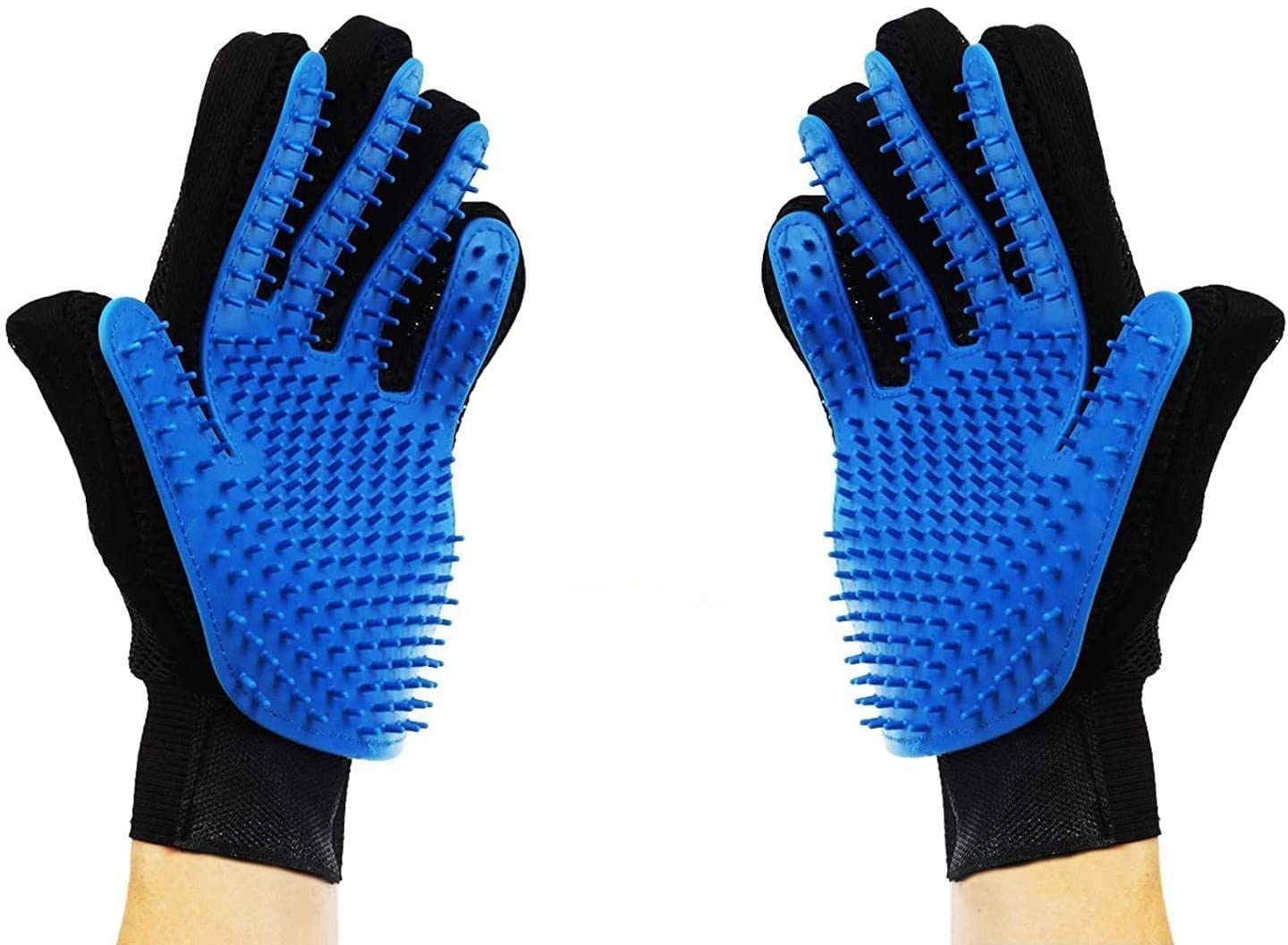 ChyCare [Upgrade Version] Pet Grooming Glove - Fur Brush - Grooming and Massage Gloves Brush for Pets [1 Pair <> Right and Left]