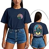 TUPOSU Womens Christian Shirts Thanks to The Lord T-Shirt Faith Religious Tee Tops