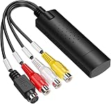 Bumdenuu USB 2.0 Video Capture Adapter RCA S-Video TV DVD DVR Win10 view 7
