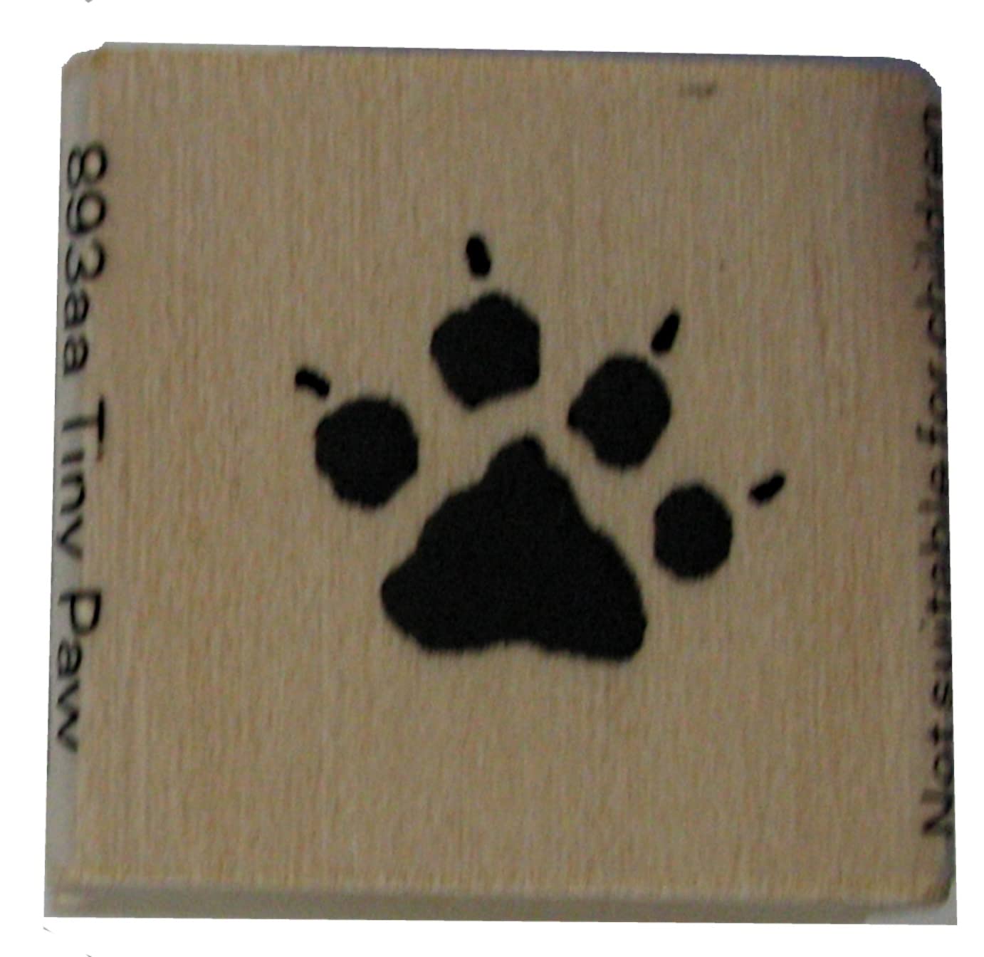 Funstamps Rubber Stamp Mini Paw Print