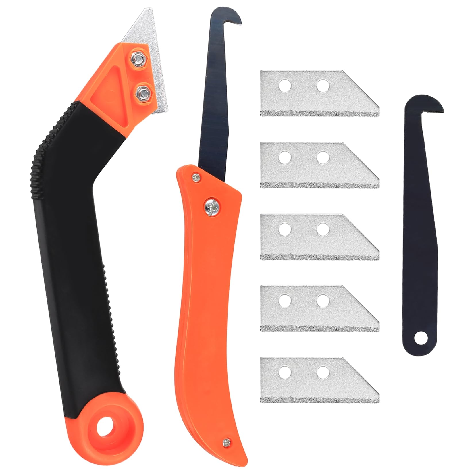 Grout Removal Tool, Grout Scraper, Hand Saw with 5 Replacement Blades, Scraper for Bathroom, Kitchen, Wall and Tile