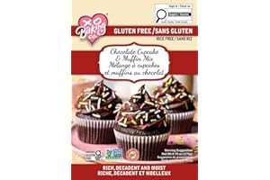 XO Baking Co. Gluten Free Chocolate Cupcake & Muffin Mix; Non-GMO; Kosher; Rice Free; Peanut Free; No Preservatives, Artifici