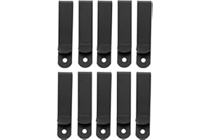 dophee 10Pcs Metal Belt Clip Holster Sheath Belt Clip Clasp Spring Hook Clamp Holders Versatile Buckle for Pockets Wallet Key