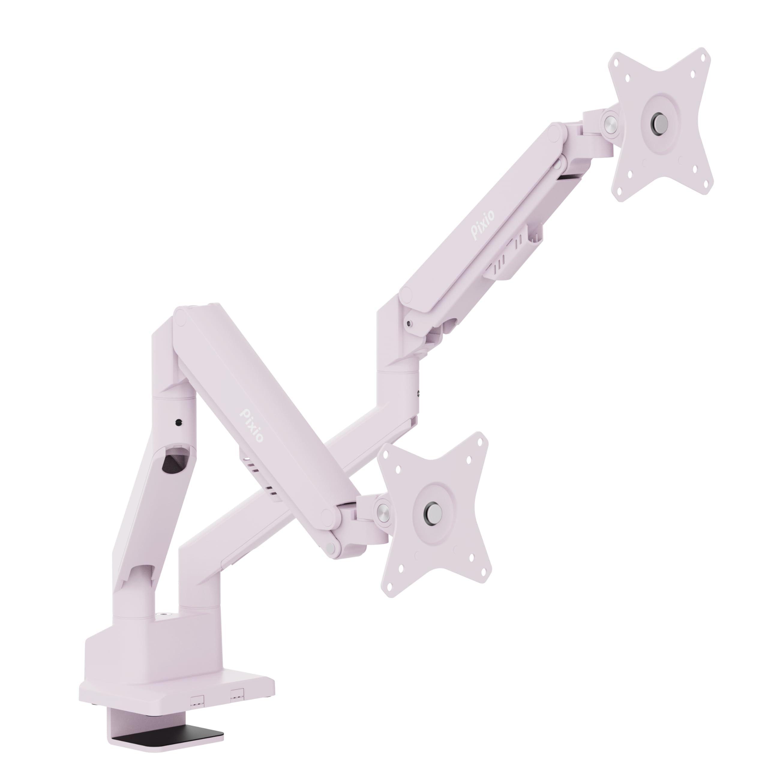 Pixio PS1D Wave Pink Dual Monitor Arm Stand Desk