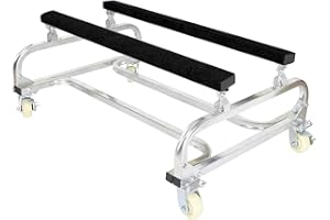 OKSTENCK Watercraft PWC Dolly 1000 LBS Capacity Jet Ski Stand Adjustable Width Boat Storage Trailer with Four Casters & Two B