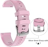 YHC Strap 20mm for Garmin Forerunner 245/645, Vivoactive 3 Pink view 3