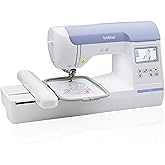 Brother PE800 Embroidery Machine, 138 Built-in Designs, 5" x 7" Hoop Area, Large 3.2" LCD Touchscreen, USB Port, 11 Font Styles
