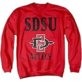 LOGOVISION Official Collegiate Large Distressed Logo Adult Crewneck Sweatshirt Collection