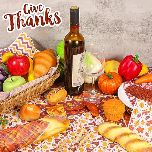 240Pcs Thanksgiving Wax Paper Dry Waxed Deli Paper Sheet 12x12 inch