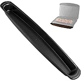 14.5" Long Grill Oil Grease Catcher Drip Tray Pan for George Foreman Grill | Replacement for Family Size Grills, High-Temperature, Easy to Clean, Black