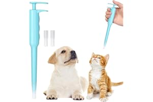 JOZAYA Pet Pill Dispenser, Pet Piller Gun Oral Tablet Capsule, Pet Piller Soft Tip Tablet Silicone Pusher Pill Feeder for Cats, Dogs, and Small Animals (Blue)