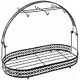 Piscepio Mug Holder Coffee Mug Rack Coffee Cup Holder Stand Dishes Organizer Wrought Iron Mug Drainer Storage Drying Rack for Counter Cabinet Table Kitchen Restaurant Office (Black B)