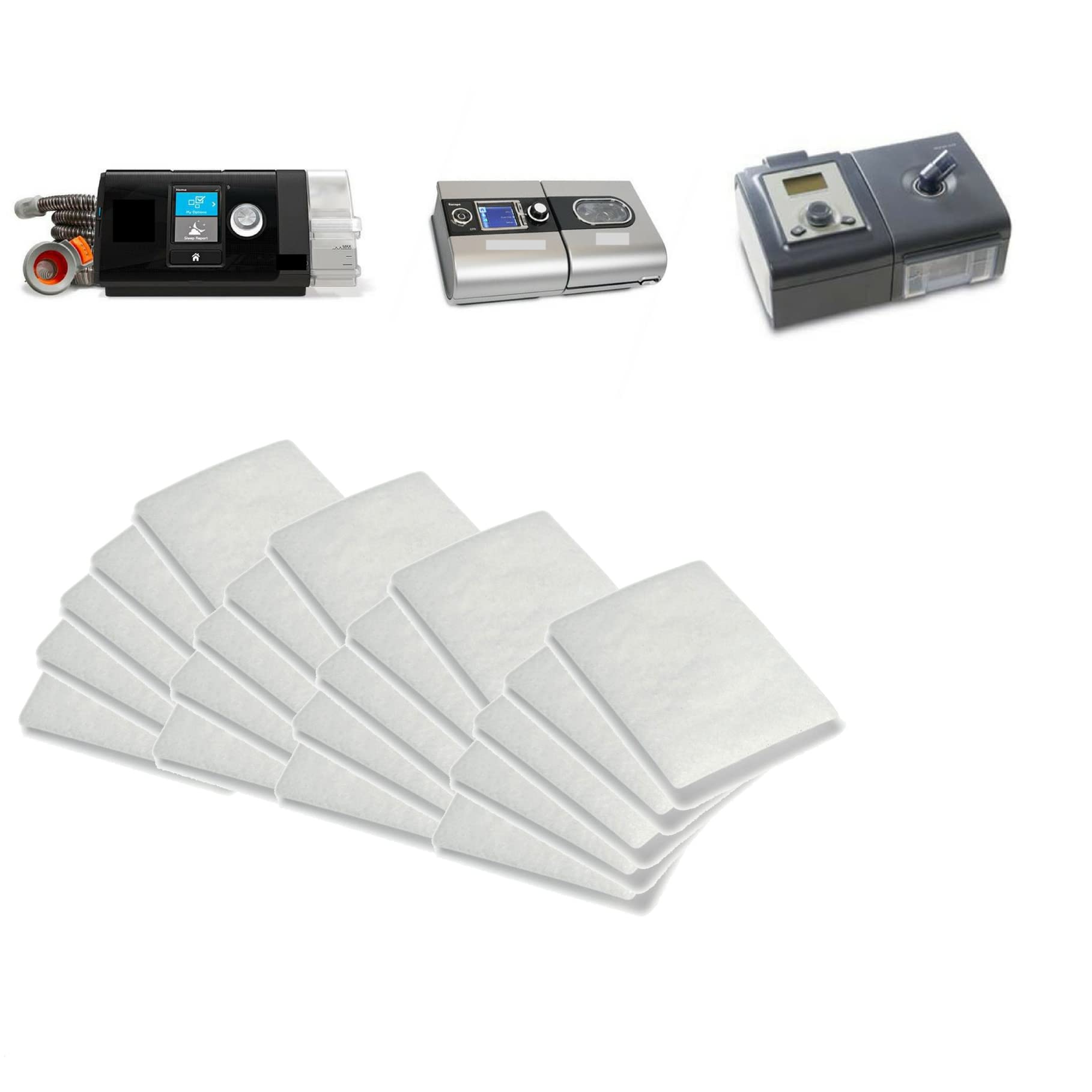 Photo 1 of Disposable Filters ResMed Premium (20 Pack) Disposable Universal Replacement Filters for ResMed AirSense 10 - ResMed AirCurve 10 - ResMed S9 - AirStart (20 Pack)