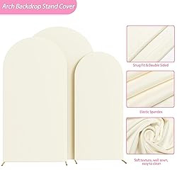 Fomcet Set of 3 Wedding Arch Covers