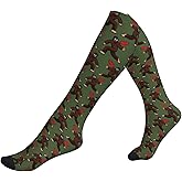 AIMASTZ French Bulldog Pink Compression Socks Women Men, Calf Knee High Socks For Athletic Running Cycling Nurse