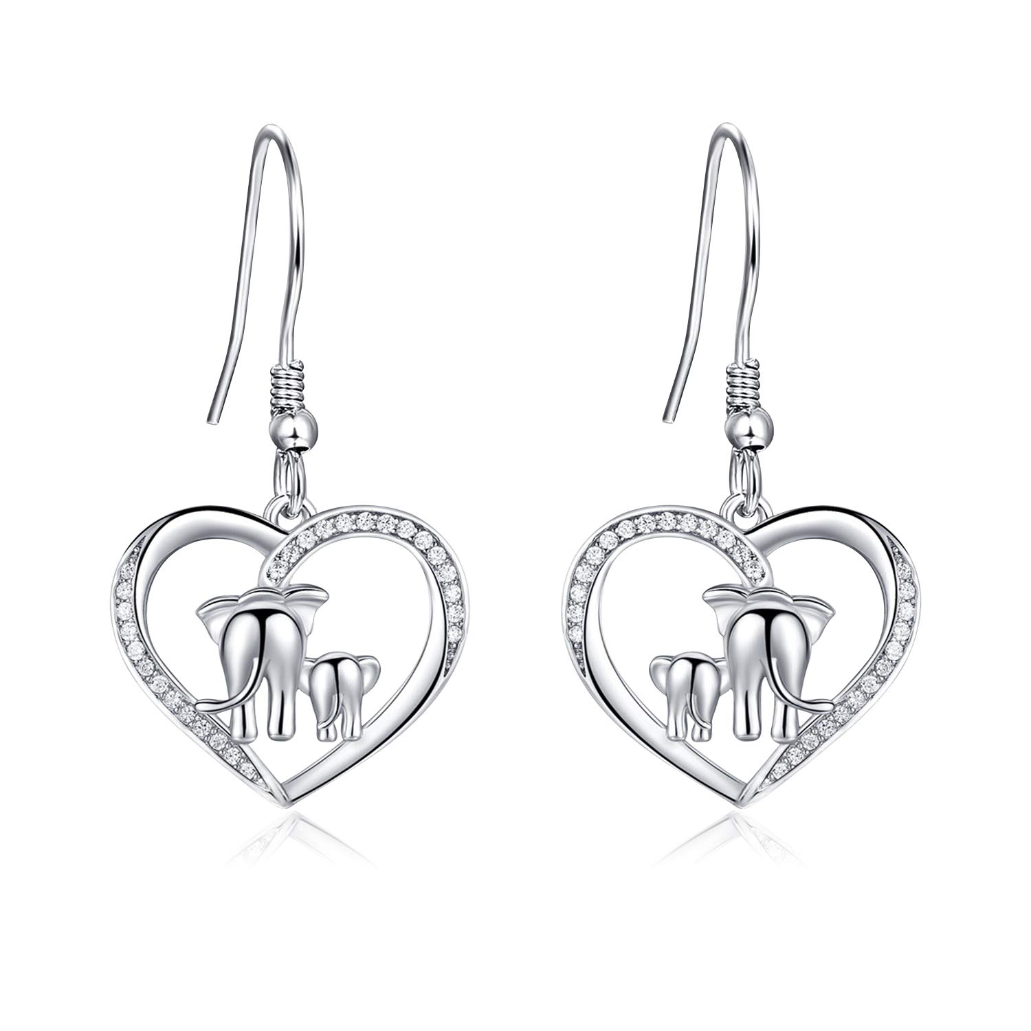 Penguin/Panda/Koala/Frog Drop Earrings 925 Sterling Silver Koala Stud Earrings Cute Animal Penguin Jewellery Birthday Gifts for Women Girls