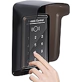 Outdoor Keypad Cover Protector,Ring Doorbell Cover Weatherproof with polycarbonate Material ，Access Control Rain Cover，Glare Sun Shade Cover Compatible with Access Control Keypad, Door Lock(Grey)