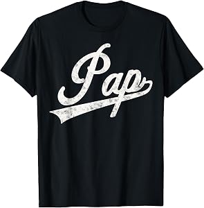 Pap Vintage Retro Style for Pap Grandpa T-Shirt