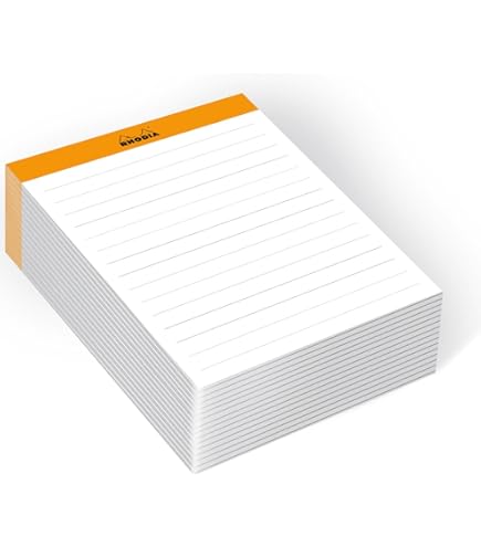 RHODIA 16600C - Stapled Notepad N°16 Orange - A5 14.8 X 21 Cm 14.8 X 21