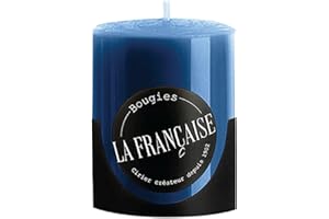 Bougies La Francaise - French Made Votive Candle - Made in France, Blue Color, +/- 12-Hour Burn Time - 1.50 x 1.96 inches